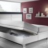 Postel Boxspring, čelo 8, detail úložného prostoru